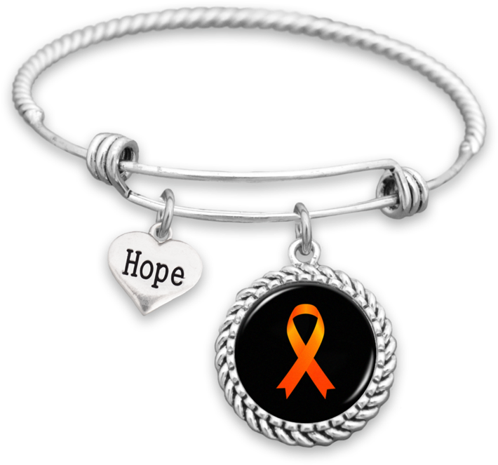 Childhood Cancer Awareness Ribbon Hope Charm Bracelet - Nice School Bus Bracelet (480x480), Png Download
