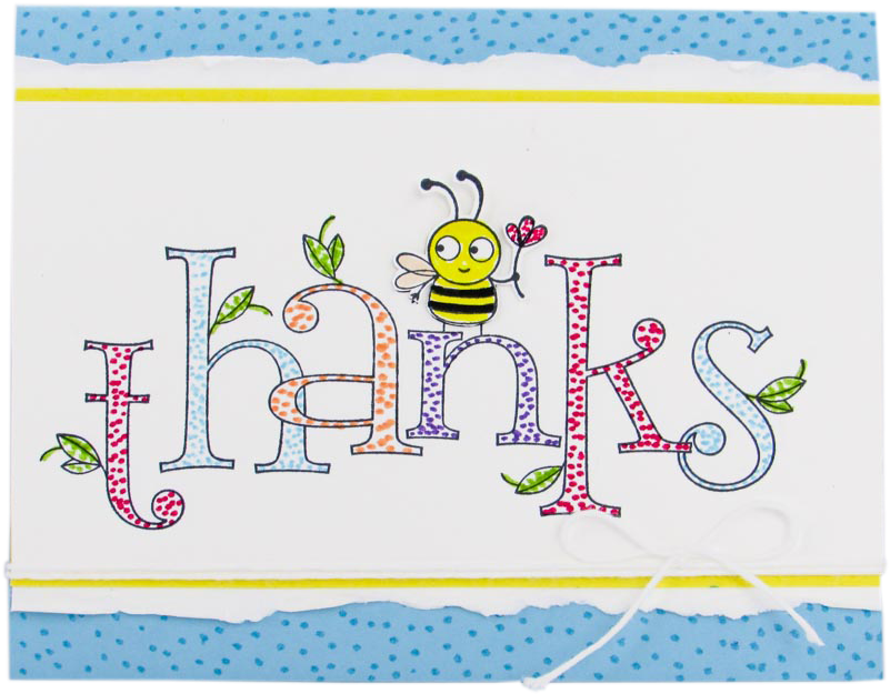 Bee Thankful Video Tutorial - Bee Thankful Stampin Up (1000x740), Png Download