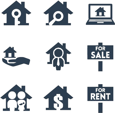 Icons For Real Estate (450x450), Png Download