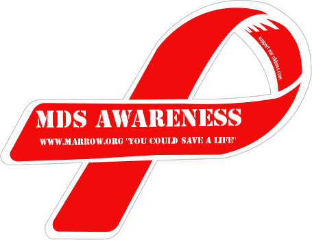 Awareness Ribbons Custom Ribbon - Myelodysplastic Syndrome Cancer Ribbon (455x350), Png Download