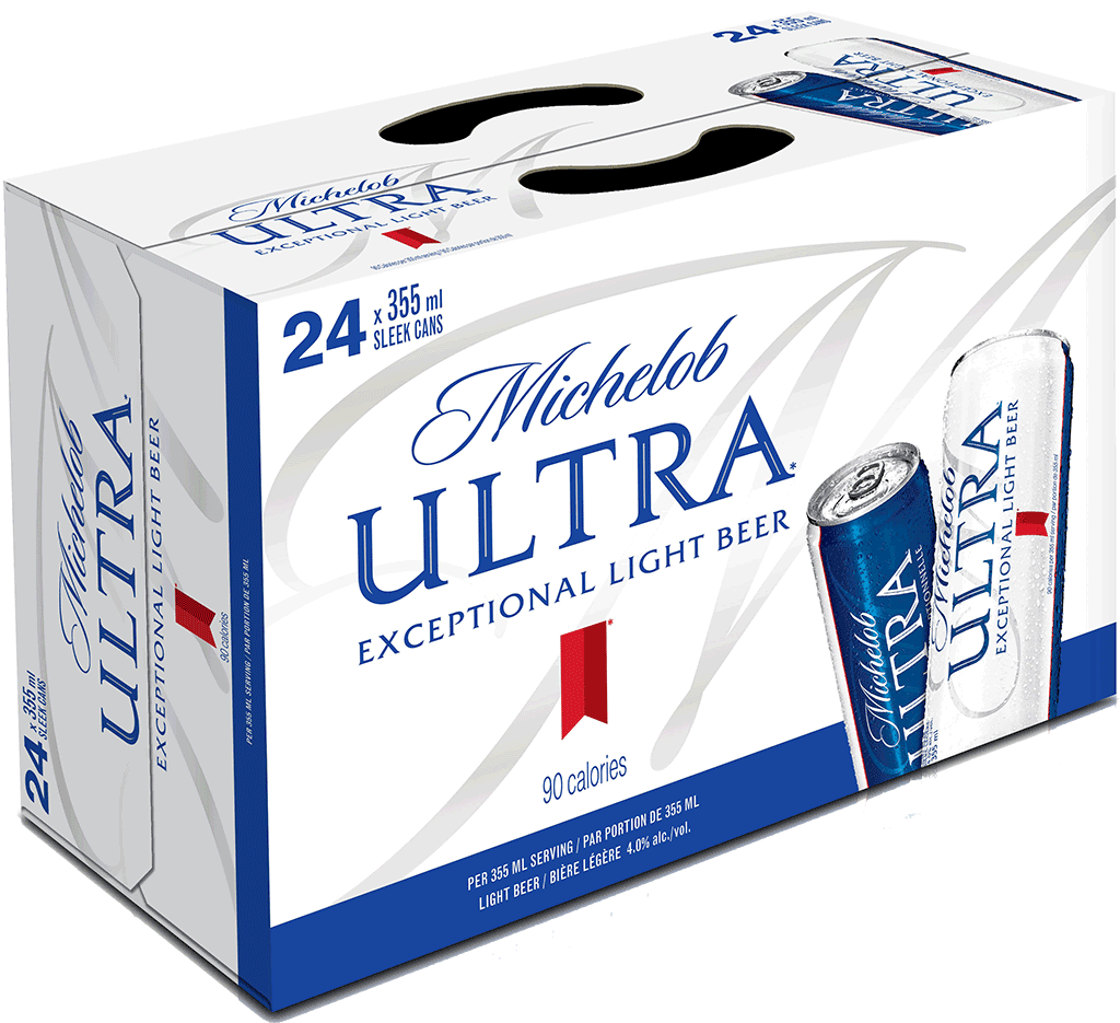 Zoom - Michelob Ultra 12 Pack Cans (1024x935), Png Download