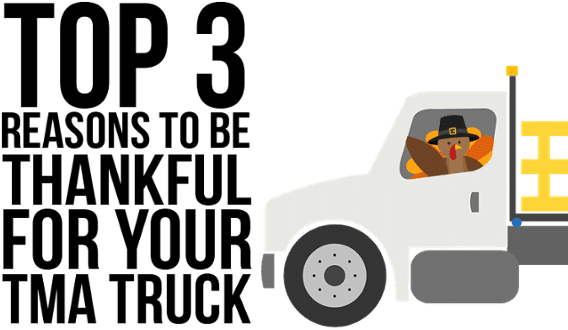 Top 3 Reasons To Be Thankful For Your Tma Truck - You Talk To Yourself (589x393), Png Download
