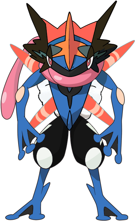 Stefan Greninja - Como Desenhar O Greninja (501x764), Png Download