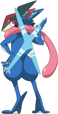 Ash Greninja / Greninjash / Satoshi Gekkouga By Alexalan - Satoshi Gekkouga Png (296x555), Png Download