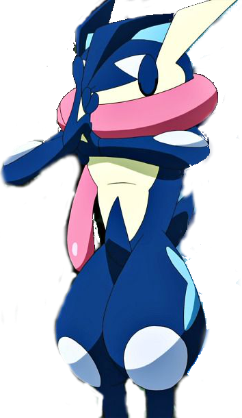 Greninja Transparent Anime Free Library - Greninja Transparent (354x610), Png Download