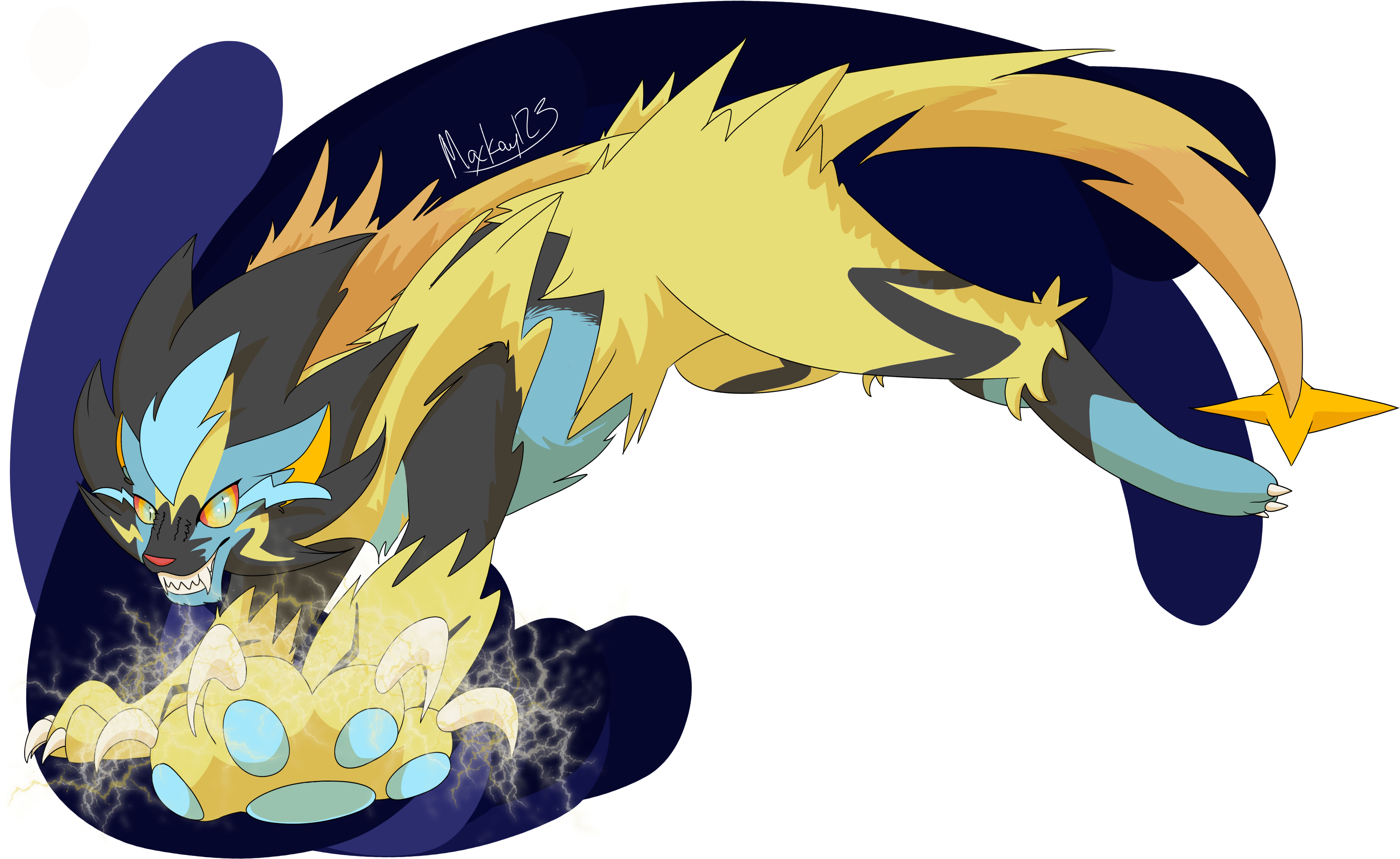 Arti - Zeraora Fusion (5100x3300), Png Download