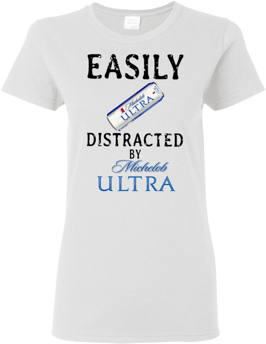 Easily Distracted By Michelob Ultra T Shirt Hoodie - Easily Distracted By Horses (1155x1155), Png Download