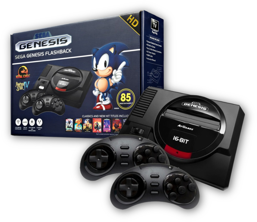 Sega Genesis Flashback Hd (870x756), Png Download
