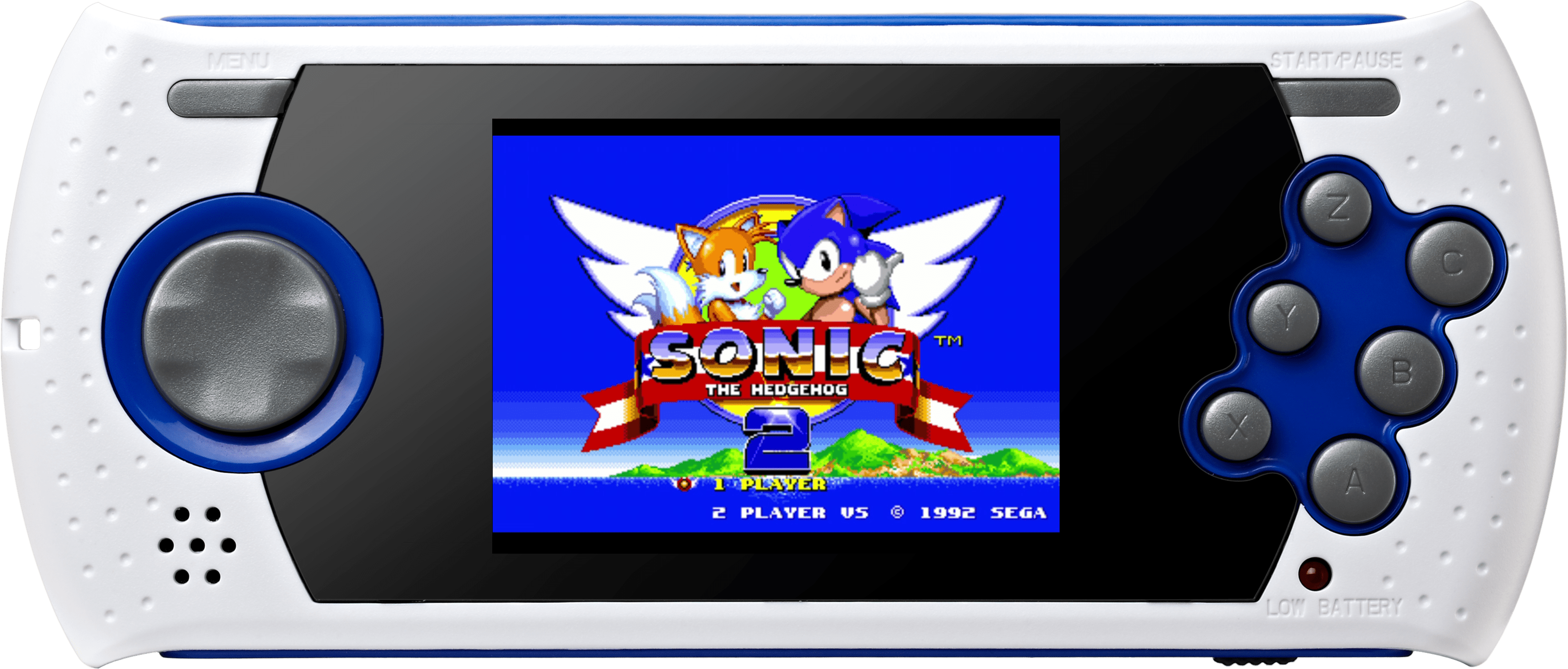 Atari Flashback Console & Sega Genesis Console - Sonic The Hedgehog 2 Sega Genesis Game (3332x1421), Png Download
