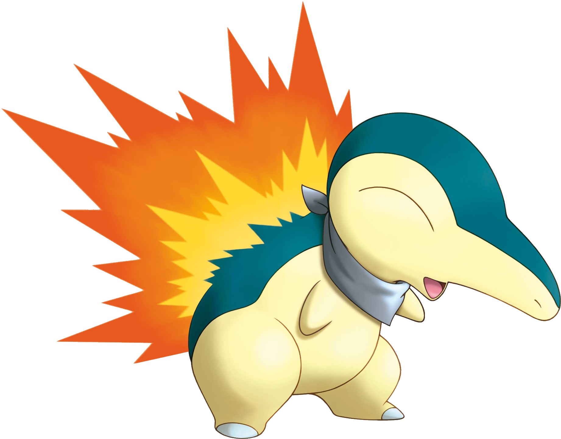 Pikachu Clipart Wikia - Pokemon Cyndaquil (1842x1442), Png Download