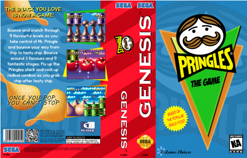Pringles Sega Genesis (500x500), Png Download