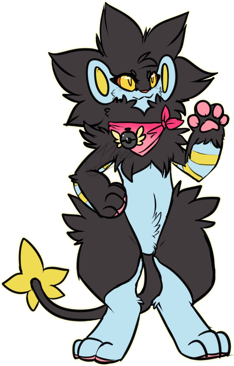 [commission] Guildmaster Luxray - Cartoon (809x1265), Png Download