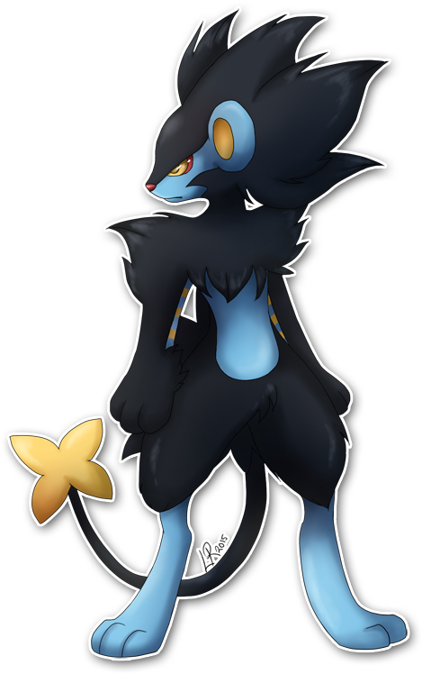2 Oct - Luxray Anthro (500x773), Png Download