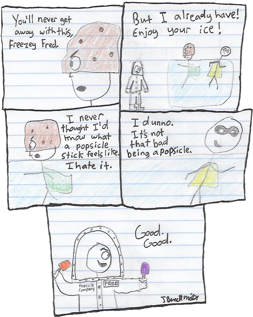 Comic 65 Patateman Freezey Fred - Comics (1000x1245), Png Download