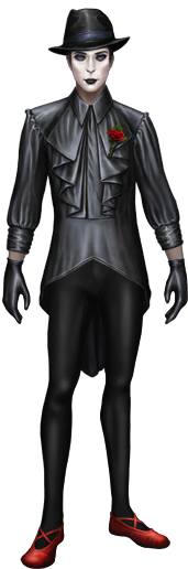 Male Goth Ballet Costume - Musketeer Costume (258x535), Png Download