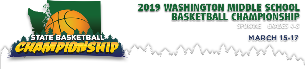 2019 Washington State Middle School Basketball Championships - Washington (1000x253), Png Download