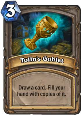 Tolin's Goblet - Hearthstone Witchwood Cards (300x429), Png Download