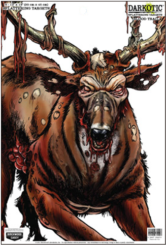 Birchwood Casey 35635 Darkotic Blood Trail Splattering - Bw Casey Darkotic 12x18 In Blood Trail Splatter Target (344x500), Png Download