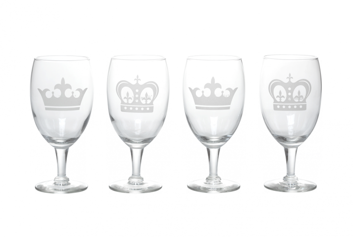 King And Queen Goblets - Wine Glass (725x487), Png Download