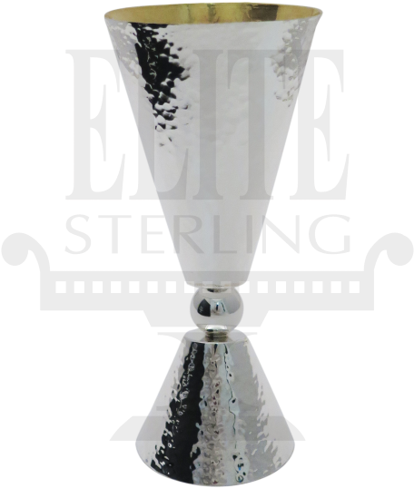Close Art Goblet Hammered - Wine Glass (585x780), Png Download
