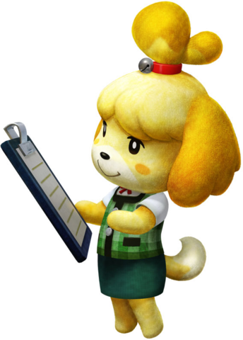 Isabelle Animal Crossing Png - Animal Crossing New Leaf Canela (344x480), Png Download