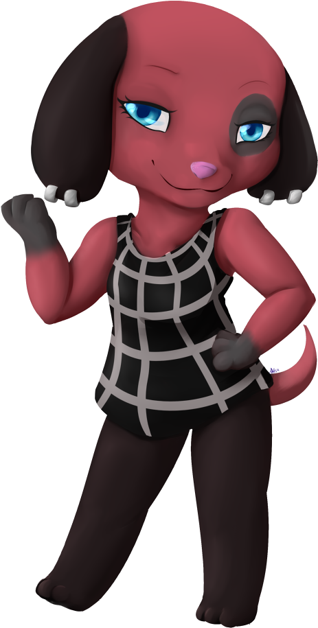 Animalcrossing Speedpaint - Cherry - Sexy Animal Crossing Cherry (500x933), Png Download