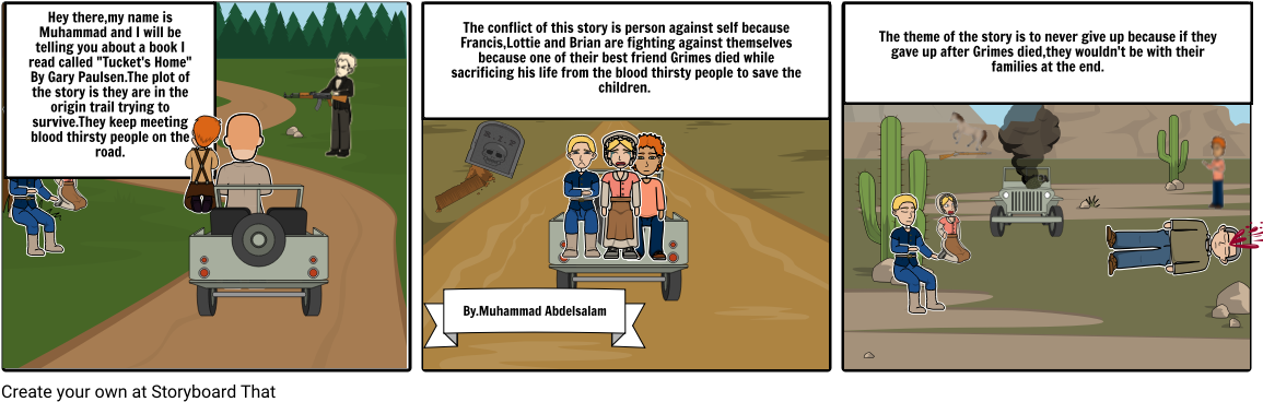 "tucket's Home" - Cartoon (1164x385), Png Download