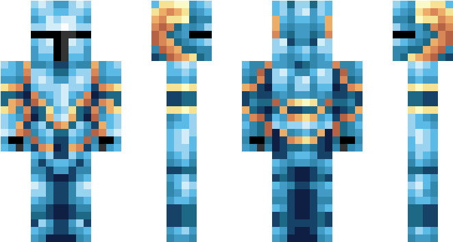 Diamond Knight Minecraft Skin (750x442), Png Download