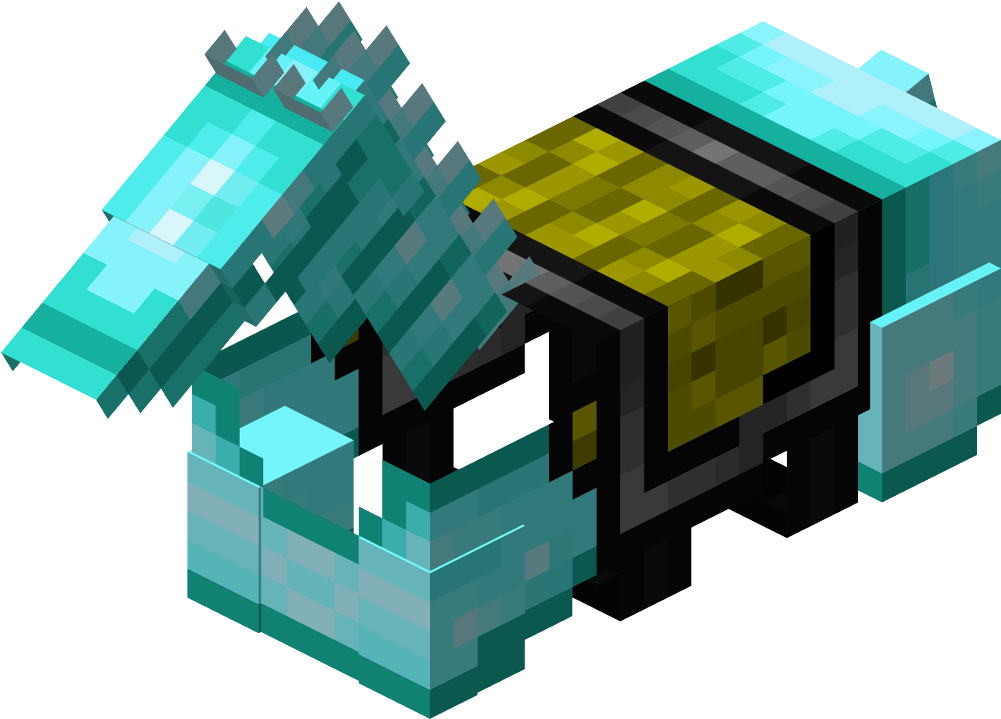 Minecraft Diamond Png Download - Minecraft Zbroja Na Konia (1000x738), Png Download