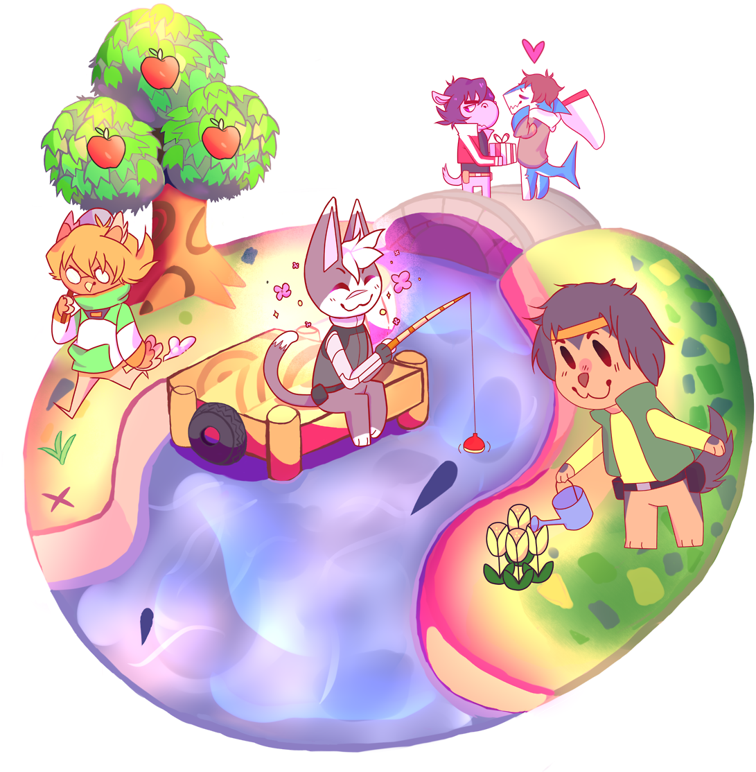 More Voltron Animal Crossing Au - Voltron Animal Crossing (1280x1189), Png Download