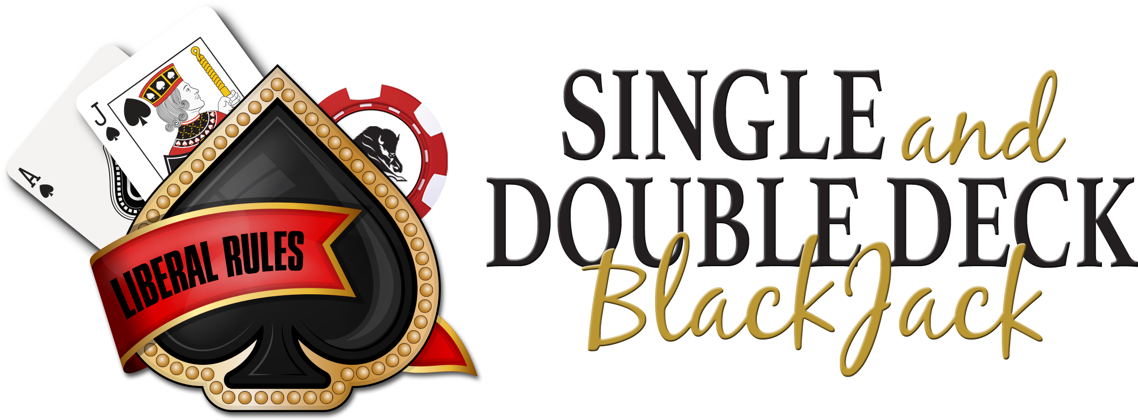 Blackjack Side Bets - Blackjack (2680x990), Png Download