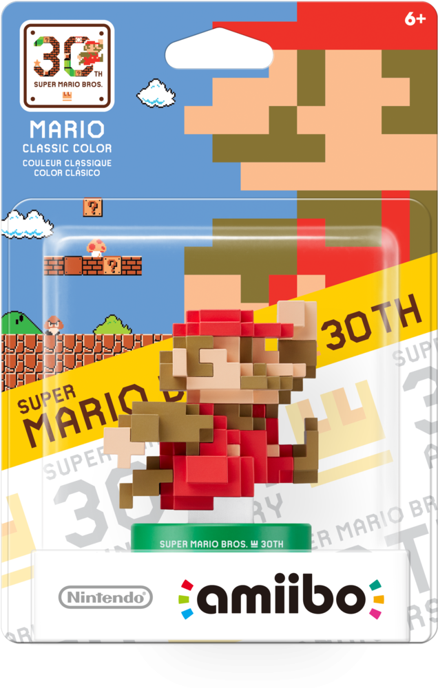 Mario 30th Anniversary Classic Colors Amiibo Box - Amiibo Mario 30 (765x1064), Png Download