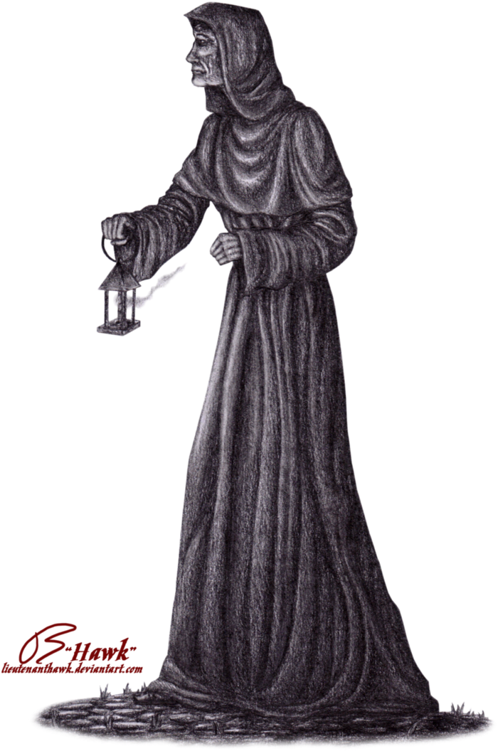 Drawings And Such - Plague Doctor With Lantern (727x1099), Png Download