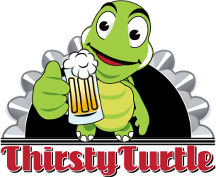 Thirsty Turtle Thirsty Turtle - Thirsty Turtle Logo (444x365), Png Download