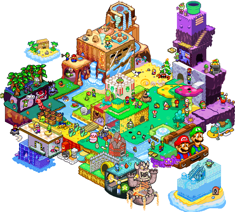 Iso Collab 5 - Mario Luigi Superstar Saga Bowser's Minions Bowletta (775x683), Png Download