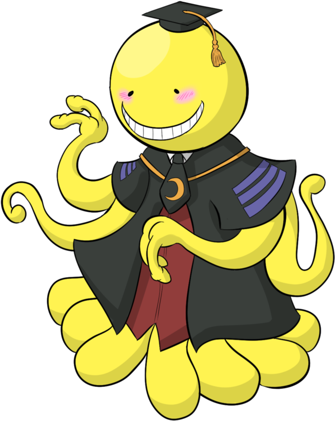 Koro - Sensei - Assassination Classroom Attack On Titan (842x949), Png Download