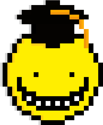 Koro Sensei - Pixel Art Koro Sensei (610x650), Png Download