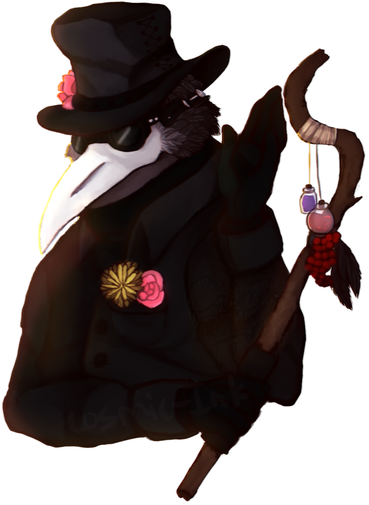 So I Had This Neat Idea For A Crow Plague Doctor (1280x1808), Png Download