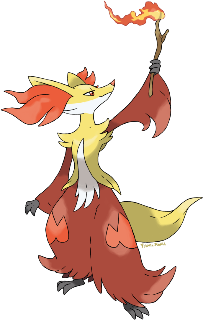 Delphox - Pokémon Delphox (718x1112), Png Download