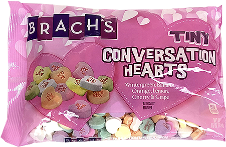 Brach's Tiny Conversation Hearts Candy For Fresh Candy - Big Bag Of Candy Hearts (500x500), Png Download