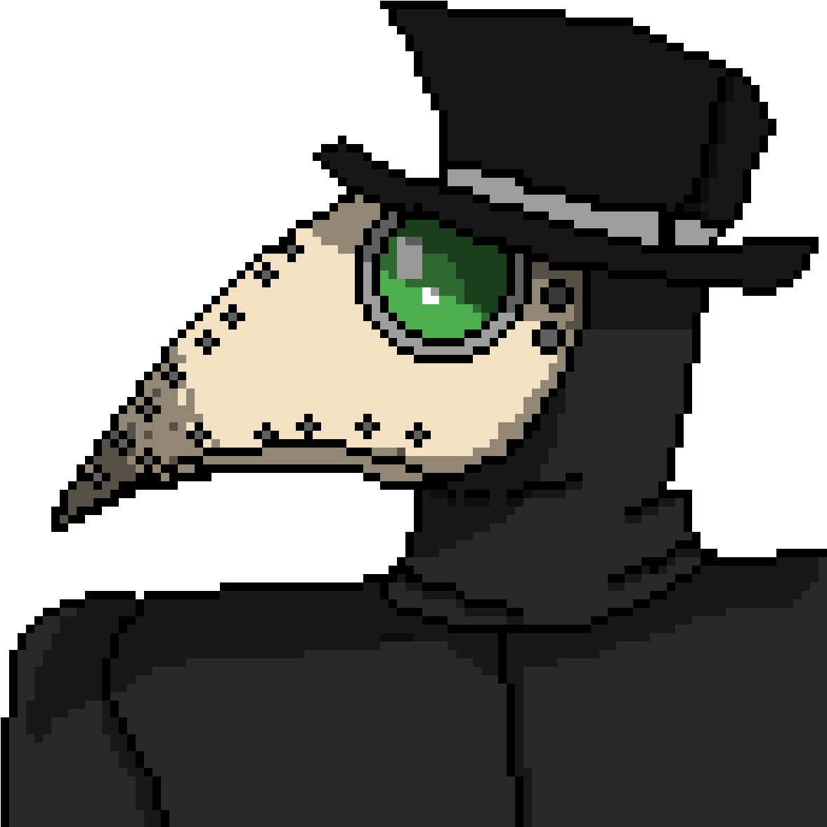 Plague Doctor - Cartoon (1200x1200), Png Download