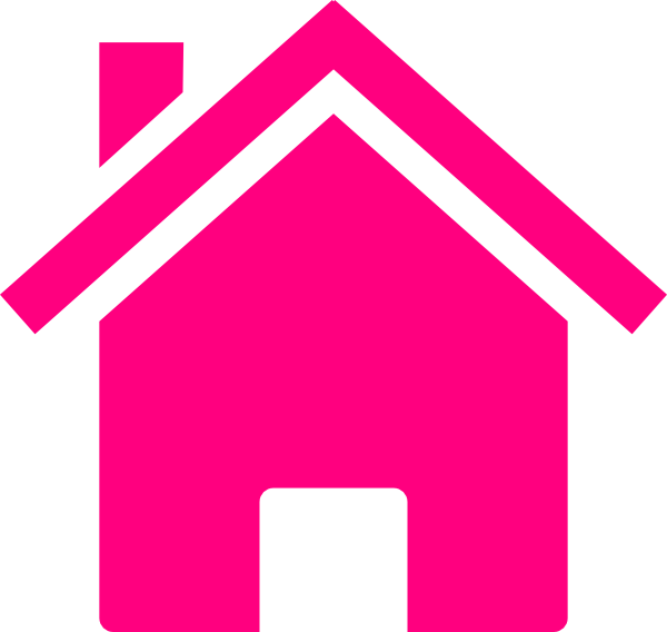 House Clipart Vector - Pink House Clipart (600x568), Png Download
