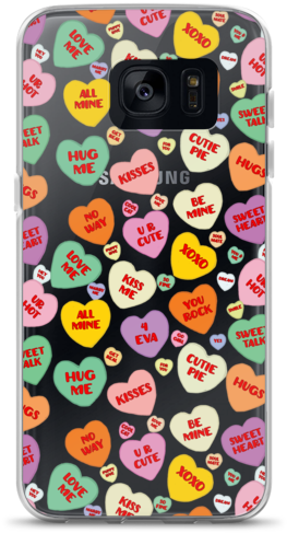 Candy Hearts Samsung Case - Iphone (600x600), Png Download