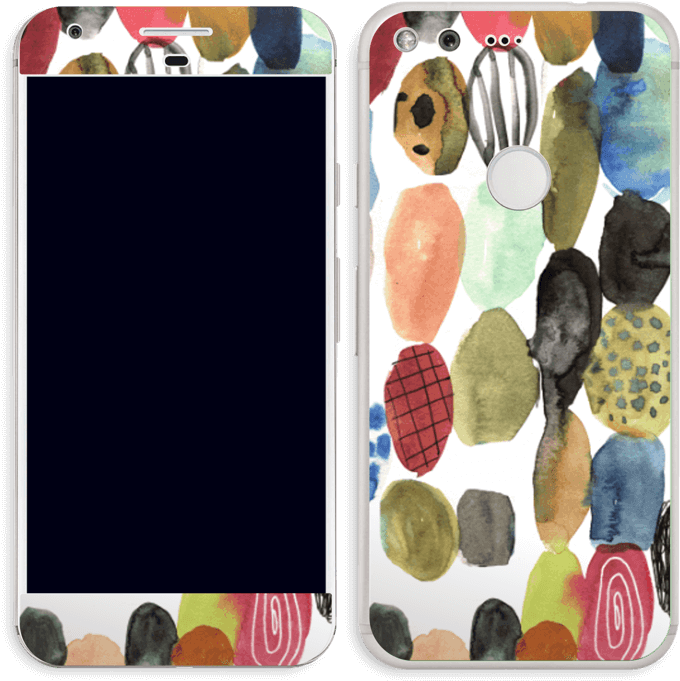 Pixel Skin - Watercolor Painting (790x800), Png Download