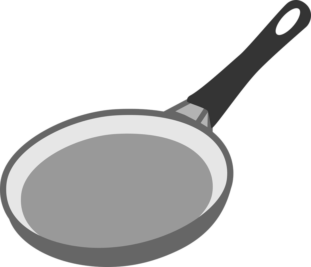 One Way To Come Up With Winning Gift Ideas Is To Think - Frying Pan Vector Png (1280x1100), Png Download