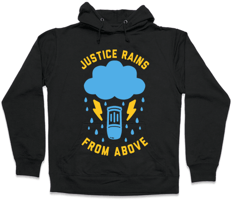 Justice Rains From Above Hooded Sweatshirt - My Hero Academia Clothing (484x484), Png Download
