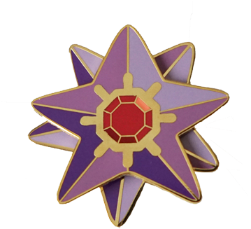 Spinning Starmie Pin - Starmie (360x349), Png Download
