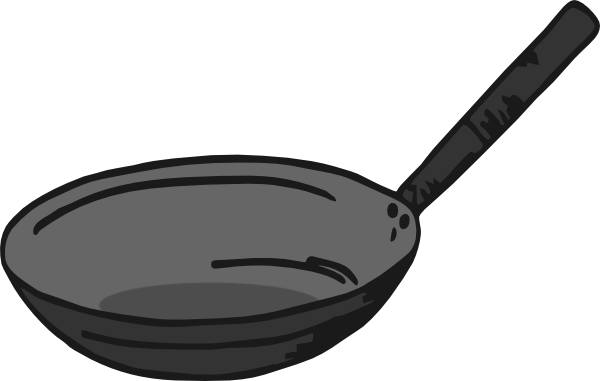 Frying Pan Clipart Wajan - Wok Clipart Transparent (600x381), Png Download