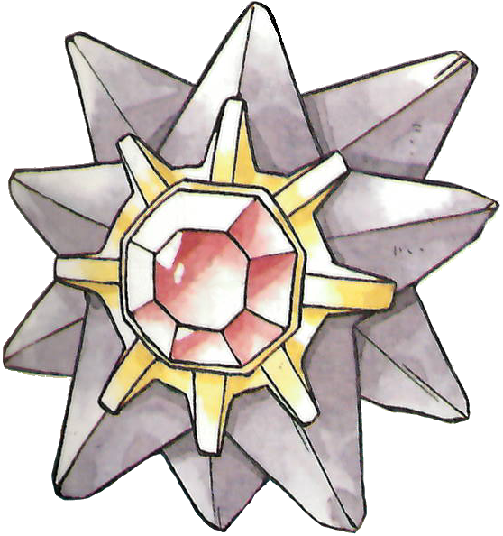 Starmie A Gen 1 Favorite - Japan (558x594), Png Download