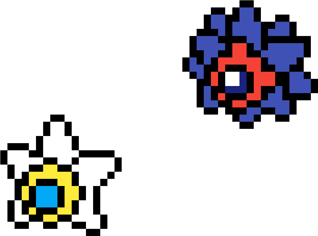 Shiny Staryu And Starmie - Pokemon Pixel Art Staryu (1200x1200), Png Download